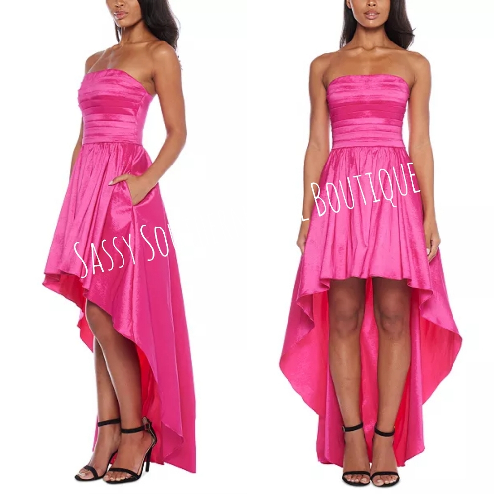 🆕⭐ B. Darlin Hot Pink Formal Party Dress - Picture 2 of 13
